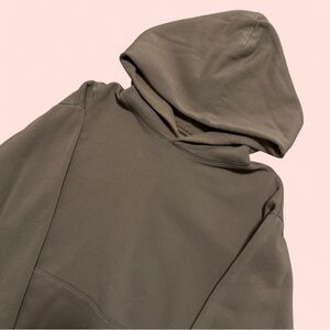 Aritzia CozyFleece Perfect Hoodie Nomad Taupe